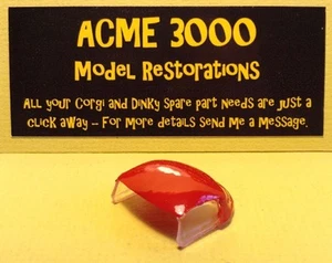 Dinky 120 Jaguar E-Type Reproduction Repro Plastic Canopy Paint Red - Picture 1 of 2