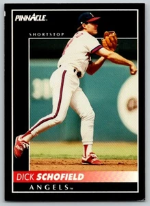 1992 PINNACLE DICK SCHOFIELD CALIFORNIA ANGELS #338 - Picture 1 of 2