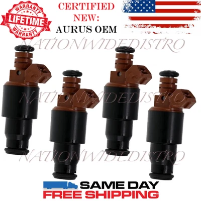 4x Inyectores de combustible OEM NUEVOS AURUS 94-99 BMW 318i 318is 318ti Z3 1.8L 1.9L I4 Foto 1 de 4