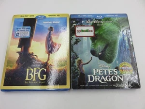 2 Sealed DVDs BFG & Pete's Dragon Blu Ray Digital HD Disney - Picture 1 of 8