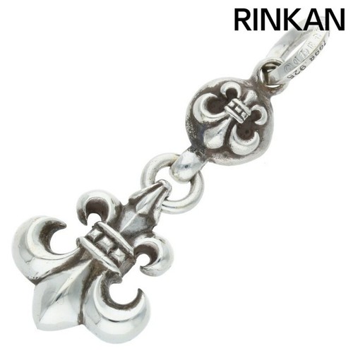 CHROME HEARTS Collana Top Uomo Cromo Cuori 1 Palla BS Fleur 1 Palla Charm Argento Usato25