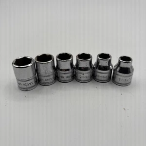 Snap-on FSM181-FSM131 Metric Sockets 3/8" Drive 13mm-8mm 6 Pcs USA - Picture 1 of 3
