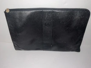 ORIGINAL FENDI BLACK LEATHER 16x10.5 PORTFOLIO EXCELLENT PREOWNED CONDITION READ - Picture 1 of 6