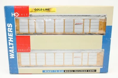 Walthers Gold HO Scale BNSF Swoosh Thrall 89' Tri-Level Auto Carrier Car Set - Image 1 of 4