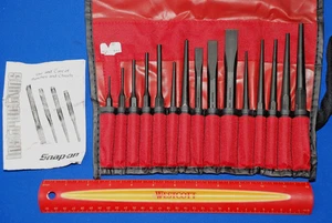 Snap-on Tools NEW Ships for FREE 16 Piece Punch and Chisel Set PPC715BK - Picture 1 of 3