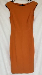 Karen Millen orangefarbenes Etui-Bleistiftkleid Größe 2 - Bild 1 von 14