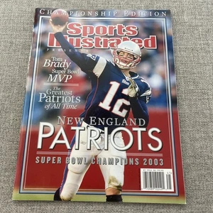 2003 Tom Brady New England Patriots Super Bowl Sports Illustrated Championship - Picture 1 of 3