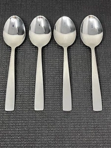 "4 cucharadas Oneida SATIN ACENT cucharas de cena de acero inoxidable 7"" EE. UU. - Imagen 1 de 11