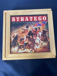 Stratego Nostalgia Games Series Wood Box Edition Milton Bradley 2002-Complete - Picture 1 of 8