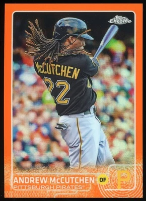 Andrew McCutchen 2015 Topps Chrome No76 ОРАНЖЕВАЯ переливающаяся карточка /25 Pirates - Изображение 1 из 2