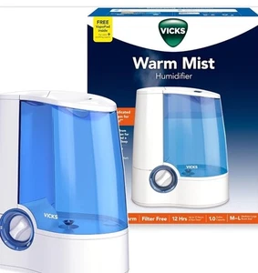 $80 VALUE! Vicks Warm Mist Humidifier for Bedroom, Home & Large Room, Baby NIB - Picture 1 of 4