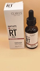 Clara's New York Suero Facial Vitamina E Retinol Estimulante 1 OZ HECHO EN EE. UU. NUEVO - Imagen 1 de 1