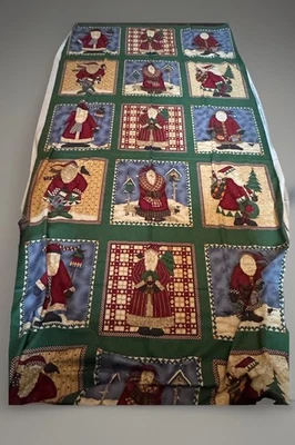 Fantastic Debbie Mumm Large Santa Fabric Panel ( 2 1/2 Yards c 44’wide)  - Image 1 of 4