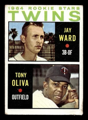 1964 Topps #116 Twins Rookie Stars (Jay Ward / Tony Oliva) controle remoto - Imagem 1 de 2