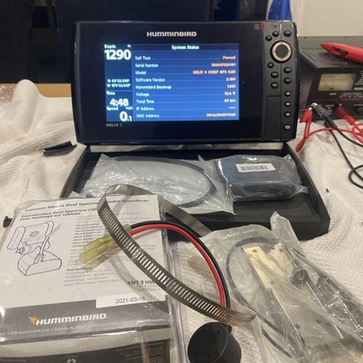 Humminbird Helix 9 Chirp SI GPS G2N With Transducer And Cover - Image 1 of 4