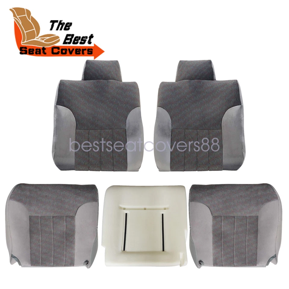 Cubierta de asiento de tela delantera/cojín de espuma para Dodge Ram 1500 2500 3500 1994-1997 Foto 1 de 4