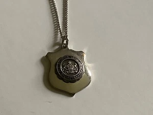 Pennsylvania State University Logo Sterling Silver Blue Enamel Pendant/Necklace - Picture 1 of 4