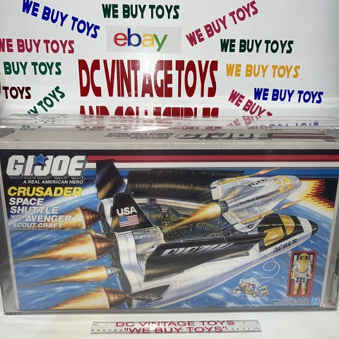 1989 Hasbro G.I.JOE ARAH Payload Crusader Space Shuttle -CASE FRESH- AFA 85 🔥 Cover