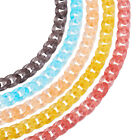 5Strd Transparent Acrylic Handmade Curb Twisted Chain Lanyard Chains 29.5x20.5mm
