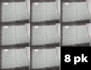 8 Stück Southern Living 20" L x 14" mit Leinen/Baumwolle Fransen Tischsets, Salbei - Bild 1 von 7