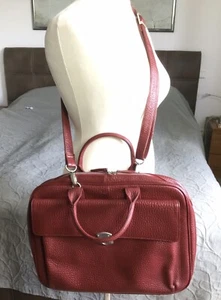 VOI - Tasche dickes Leder Laptoptasche Bordeaux Crossbody Business TOP Zustand! - Bild 1 von 24