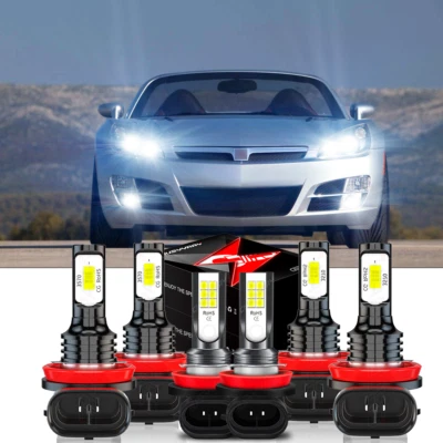 Combo de faros LED altos bajos + focos antiniebla Fit Saturn Sky 2007-2010 6000K 6X Foto 1 de 4