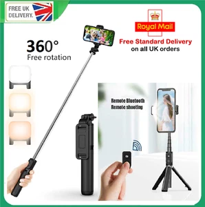 Selfie Stick Einbeinstativ Stativ Selfie Stick für Samsung A15 A14 A35 A55 A25 4G 5G - Bild 1 von 12