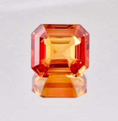 Flawless 16 x 16 mm Natural Golden Yellow Sapphire GIT Certified Loose Gemstone - Image 1 of 4