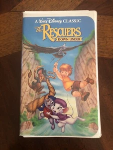 The Rescuers Down Under VHS 1992 Walt Disneys Black Diamond Classic-1142 RARE - Picture 1 of 9