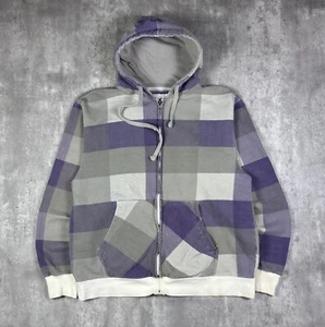 Y2K Carbon Hoodie Full Zip Mens size XL Grunge Skater Gothic - Picture 1 of 13