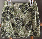 Columbia Girls Size 8 Wrap Water Skirt Swim Suit Cover Green Brown Jungle Nylon