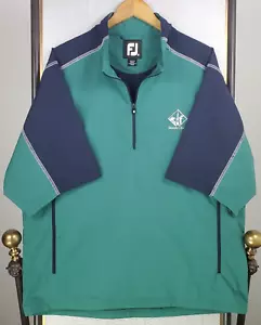 FOOTJOY x STEEPLE CHASE Size XL Hydroknit 1/2 Zip Pullover Jacket Mens Golf - Picture 1 of 13