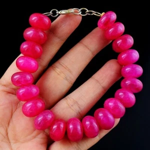 Best Quality Ever 329.00 Cts Pink Ruby Beaded Beautiful Bracelet AK 02 E585 - Picture 1 of 3