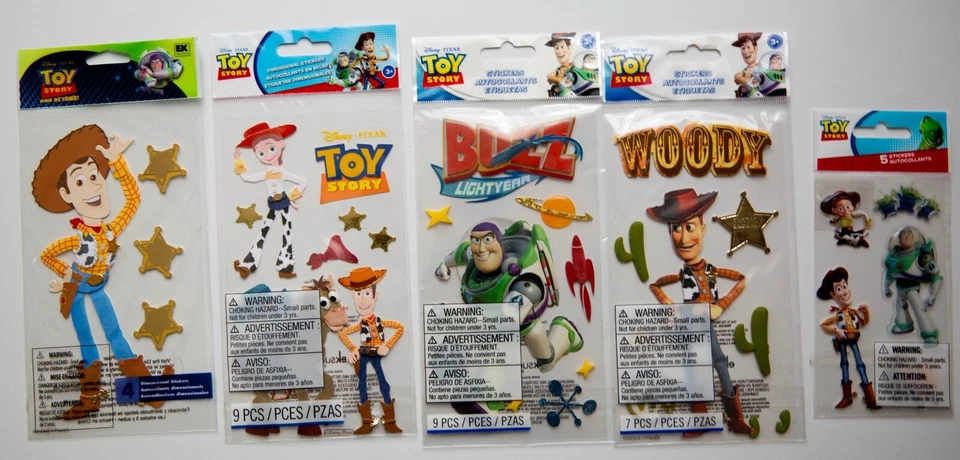 JOLEE'S BOUTIQUE Jolee's Scrapbooking Stickers, TOY STORY Theme, You Pick, some Rare!