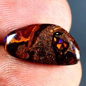 4.38 ct  Fancy Cabochon (17 x 9 mm) Multi Color Australian Koroit Boulder Opal - Picture 1 of 1