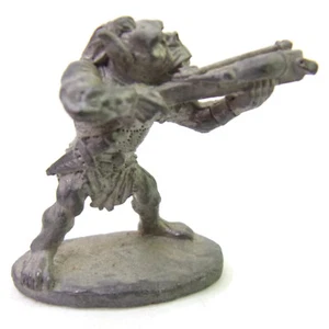 VTG 1-1/8 inch Armed Orc Pewter Miniature Figurine - Picture 1 of 5