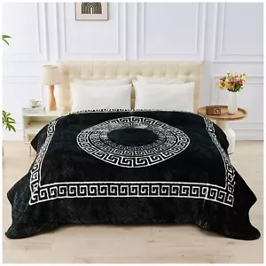 Luxury Greek Throw Large Super Soft Mink Blanket Warm Cosy Plush Fleece Sofa Bed - Picture 1 of 74