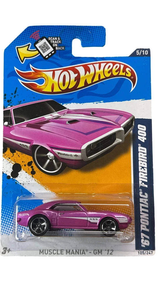 Pontiac Firebird 400 Pink Muscle Mania '67 Hot Wheels - GM 12 105/247 Foto 1 de 1