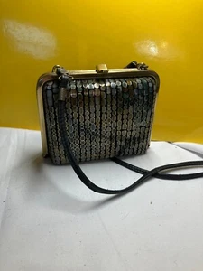 Vintage Desert Rose Leather bag Made in New Zealand Abstract and Black - Picture 1 of 6