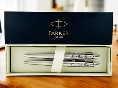 Custom Engraved Parker Pen, Personalized Click Ballpoint Pen, Custom Gift - Image 1 of 4