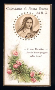 1934 St. TERESA DI JESU' BABY BARBER CALENDAR - Picture 1 of 6