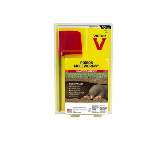 Gusanos topo venenoso, paquete de 10 Foto 1 de 1