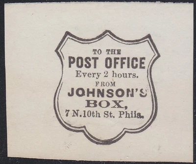 EE. UU. LOCALES JOHNSON'S BOX PHILADELPHIA LYON'S FALSO 1a COMO NUEVO 42 Foto 1 de 3