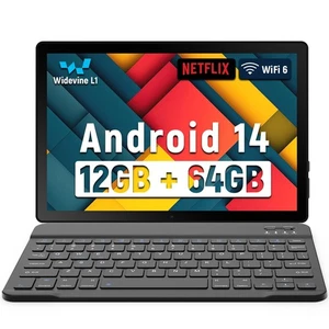 Neuestes 2025 Upgrade Android Tablet 10,1 Zoll mit IPS HD-Touchscreen, Dual... - Bild 1 von 8