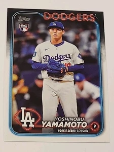 2024 Topps Update Series - Rookie Debut Yoshinobu Yamamoto #US149 (RC) - Picture 1 of 2