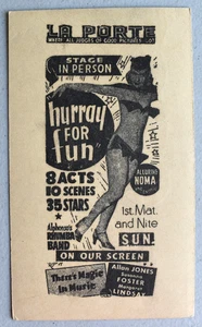 Alluring NOMA THE EXOTIC Burlesque Dancer Live On Stage ~ Vintage 1940s POSTCARD - Picture 1 of 3