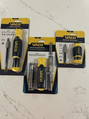 Destornillador ajustable VACO Reg y rechoncho paso métrico a través de múltiples tuercas destornillador Foto 1 de 2