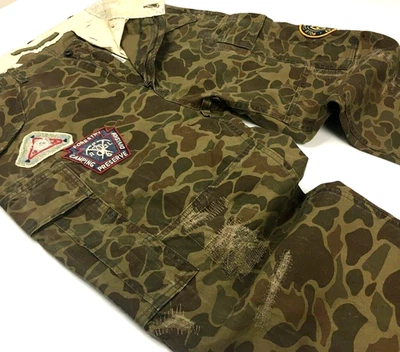 Polo Ralph Lauren B&T Military Army Camo Paratrooper Patched Hunting Cargo Pants - Image 1 of 4