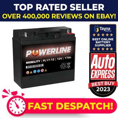PL17-12 Powerline Mobility Battery 12V 17Ah - Image 1 of 4