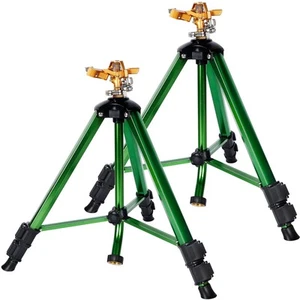 Impact Sprinkler Head on Tripod Base, Heavy Duty Lawn Sprinkler, 360 Degree L... - Picture 1 of 9